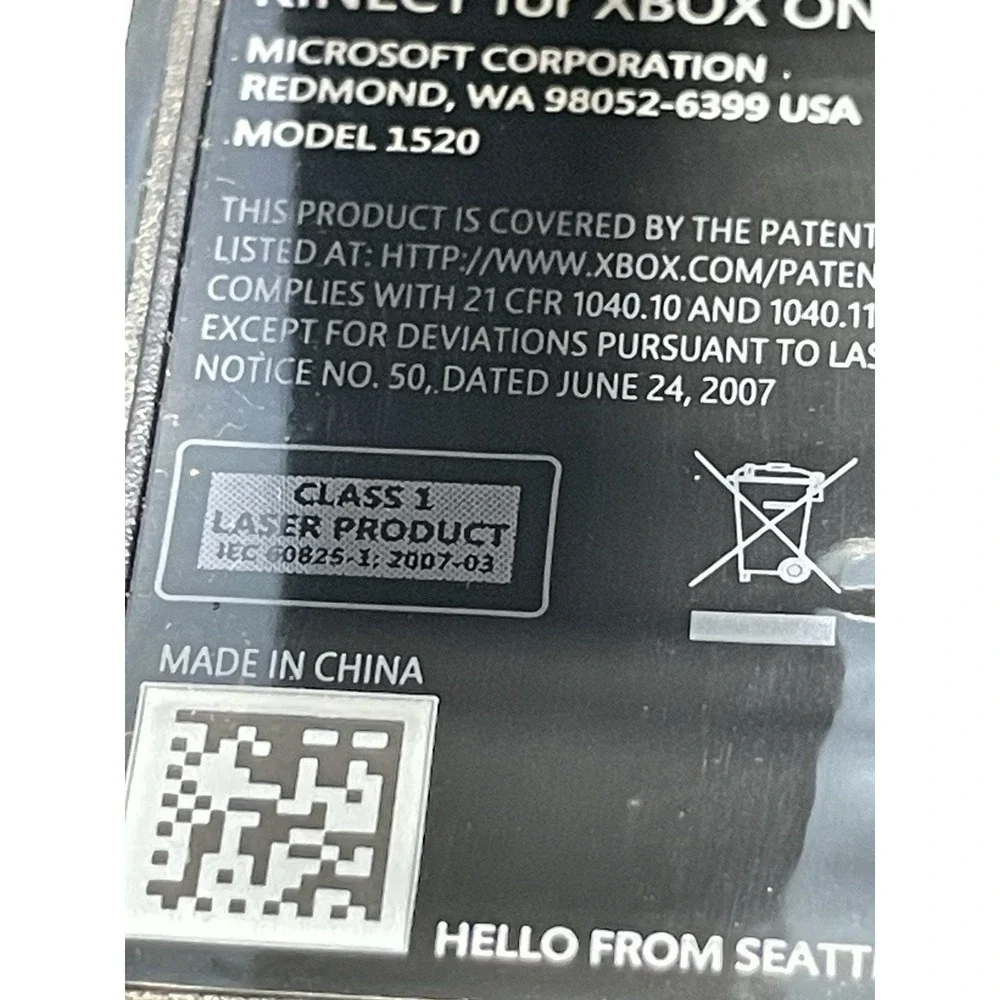 Microsoft Xbox One Kinect Camera Motion Sensor Bar Not‎ Tested